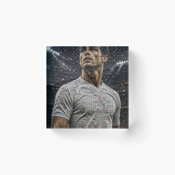 Item preview, Photomosaic Soccer Player Portrait – Stadium Wall Art designed and sold by JcAbstractArt.