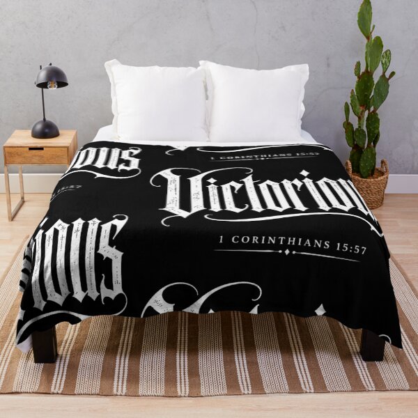 Item preview, Victorious Christian Gothic Typography Streetwear Design designed and sold by wpshinobi.