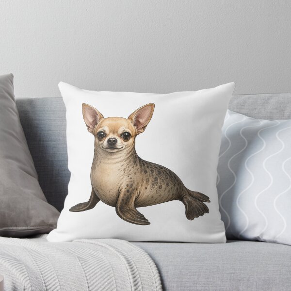 Item preview, Chihuahua Seal Hybrid – Whimsical Ocean Animal Illustration designed and sold by Skyrocketz.