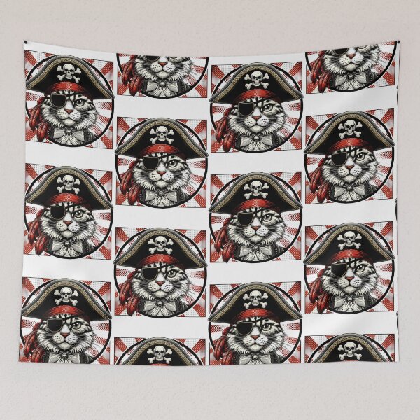 Item preview, The Pirate Cat designed and sold by ginettearts.