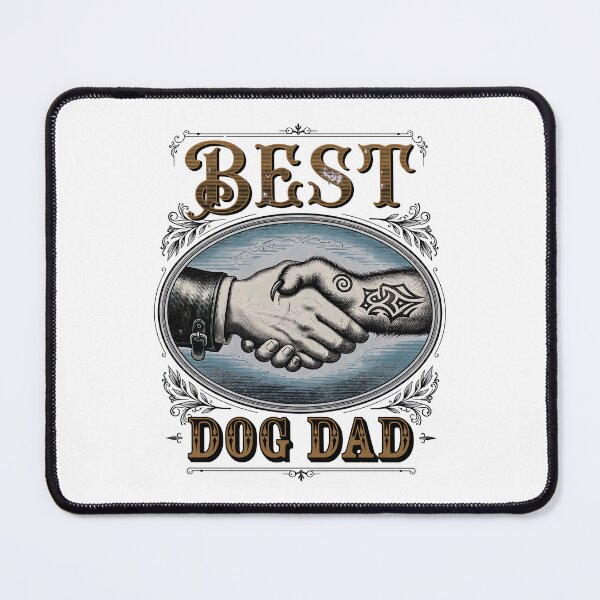 Item preview, Vintage Best Dog Dad Werewolf Handshake designed and sold by SoyLamderma.