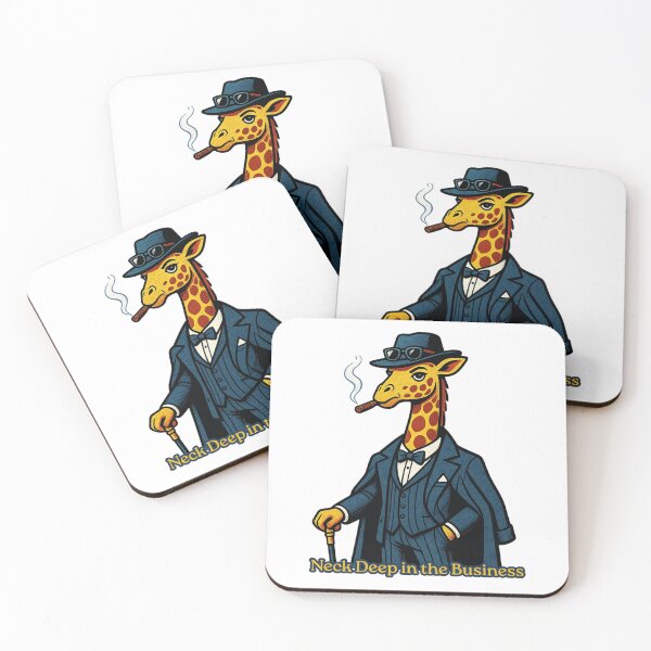 Item preview, Neck Deep in the Business Funny Mafia Giraffe Boss designed and sold by rich-moda.