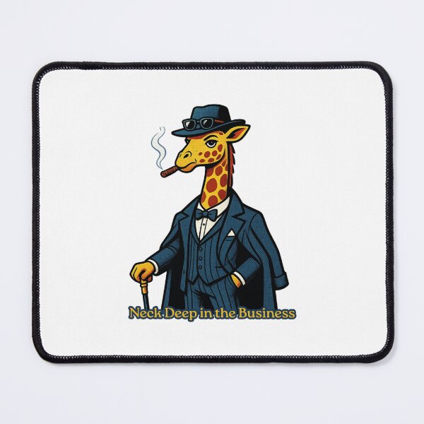 Item preview, Neck Deep in the Business Funny Mafia Giraffe Boss designed and sold by rich-moda.