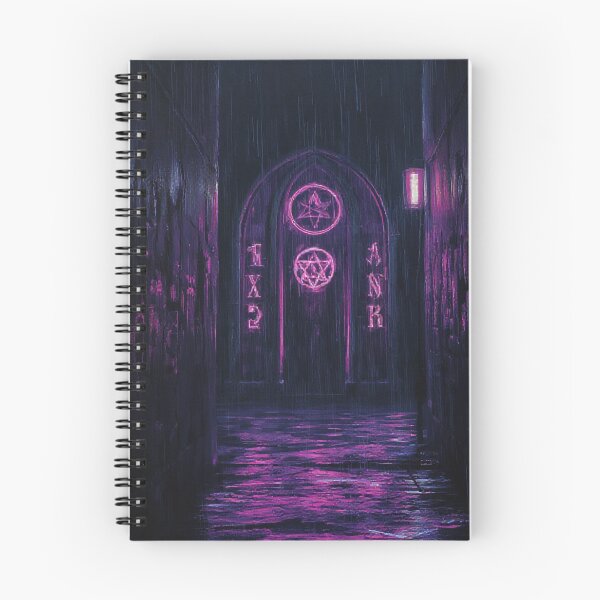 Item preview, Cyberpunk Vampire Sanctuary Neon Alleyway Art designed and sold by StudioForge.