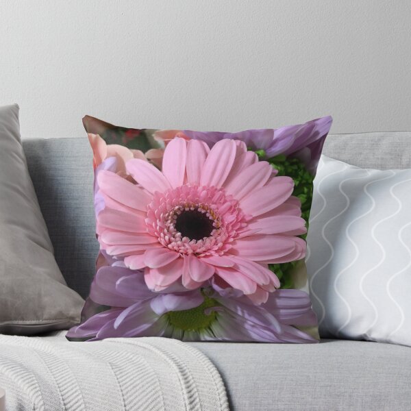 Item preview, Summer Flower Garden Purple and Pink Daisies designed and sold by MellowCat.