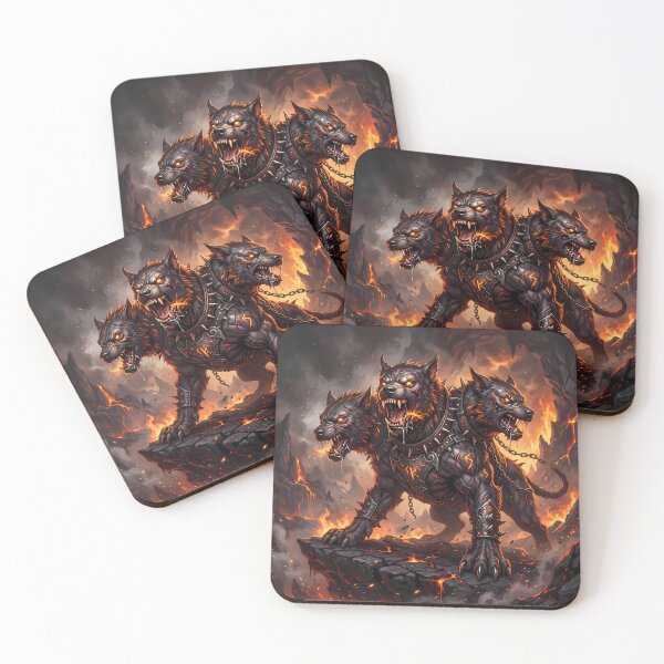 Item preview, Cerberus Three Headed Hellhound Gates Of Hades designed and sold by ART ATTACK ZONE.