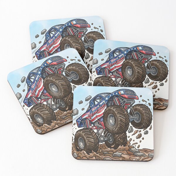 Item preview, Monster Truck Mud Wheelie - full designed and sold by jlStopMedia.