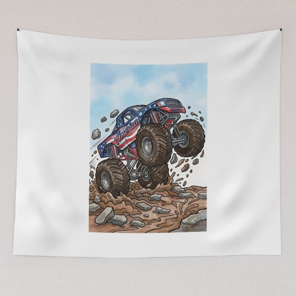 Item preview, Monster Truck Mud Wheelie - full designed and sold by jlStopMedia.