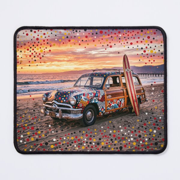 Item preview, Pop Art Surfers Beach Station Wagon designed and sold by Home Decor Art.