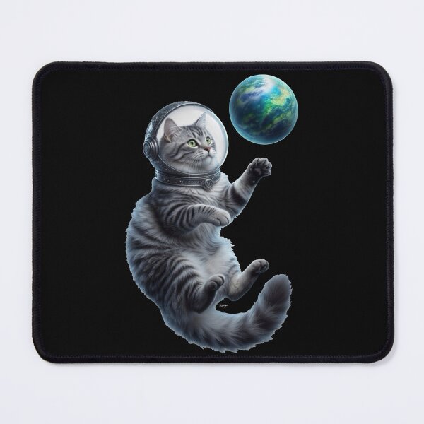 Item preview, Grey Tabby Cat Astronaut | Space Explorer Feline #4 designed and sold by Joammiyon.