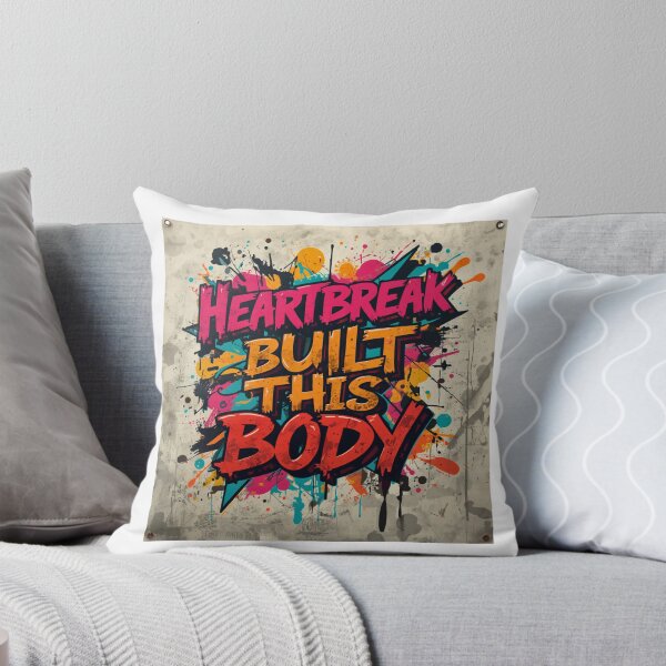 Item preview, Heartbreak Built This Body - Gym & Heartbreak Motivational Quote designed and sold by FitEnvy.