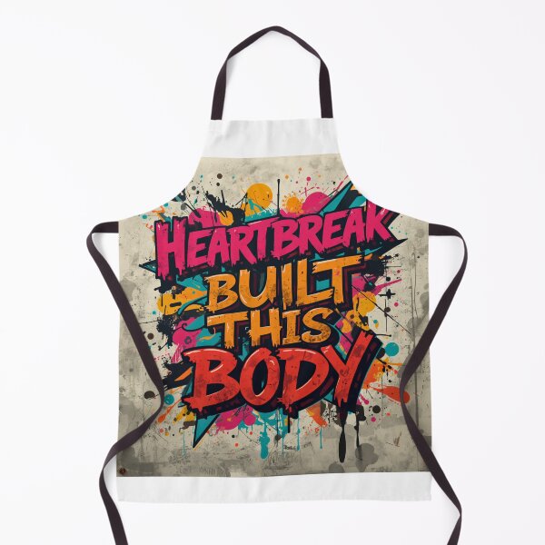 Item preview, Heartbreak Built This Body - Gym & Heartbreak Motivational Quote designed and sold by FitEnvy.