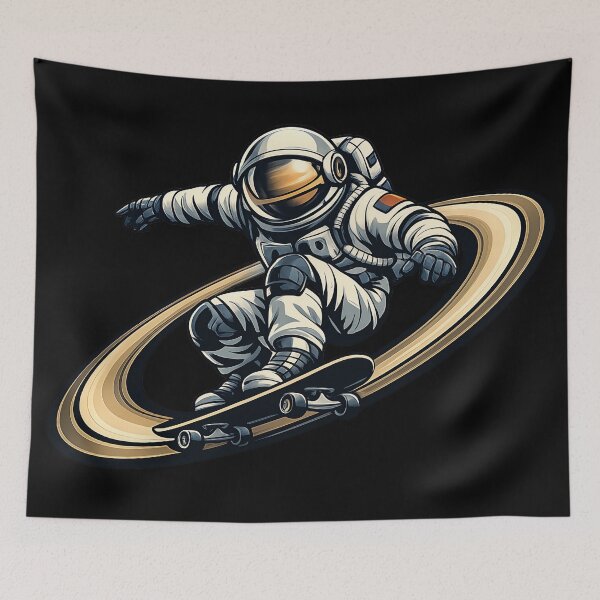 Item preview, Astronauta Skate en el Anillo de Saturno designed and sold by builtforyou.