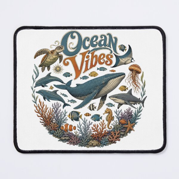 Item preview, Ocean Vibes – A Vintage Marine Life Adventure designed and sold by Skyrocketz.