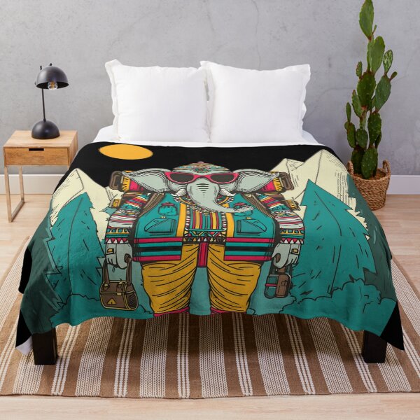 Item preview, Cool Streetwear Elephant Hiker Mountain Pop Art designed and sold by PANNARUK THAILAND.