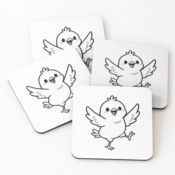 Item preview, Dancing Black and White Bird designed and sold by WrenAndWhimsy.