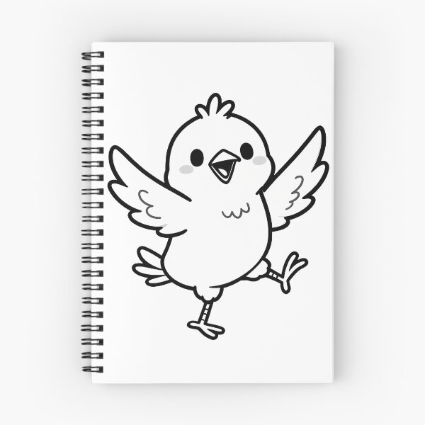 Item preview, Dancing Black and White Bird designed and sold by WrenAndWhimsy.