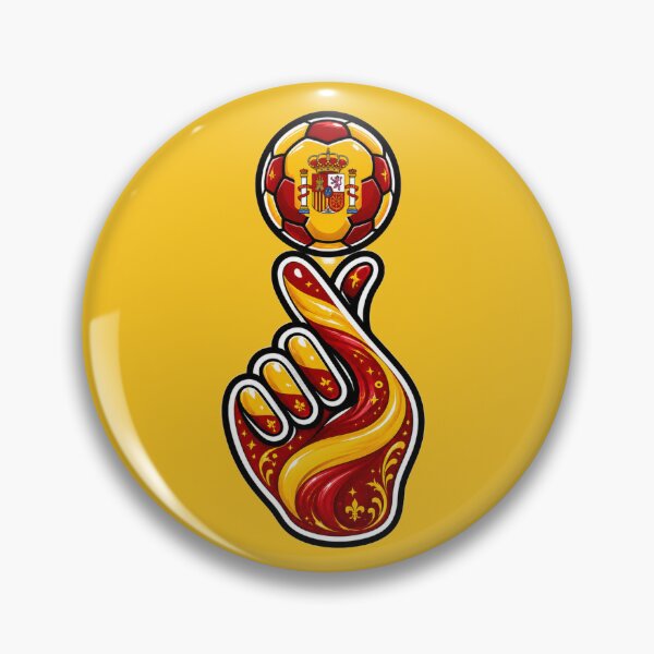 Item preview, Spain Football Finger Spin Art | La Roja Soccer Fan Design | Spanish Flag Football Gift | FIFA World Cup | UEFA Euro T-Shirt | Sticker & Sports Wall Art designed and sold by thesmilngnature.