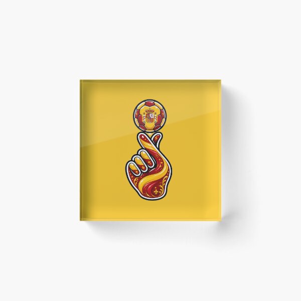 Item preview, Spain Football Finger Spin Art | La Roja Soccer Fan Design | Spanish Flag Football Gift | FIFA World Cup | UEFA Euro T-Shirt | Sticker & Sports Wall Art designed and sold by thesmilngnature.