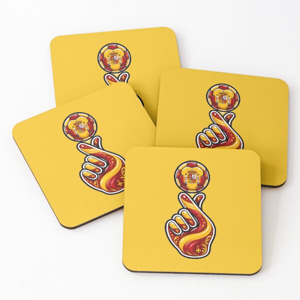 Item preview, Spain Football Finger Spin Art | La Roja Soccer Fan Design | Spanish Flag Football Gift | FIFA World Cup | UEFA Euro T-Shirt | Sticker & Sports Wall Art designed and sold by thesmilngnature.