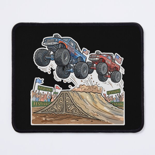 Item preview, Monster Trucks Soaring - opt 1 designed and sold by jlStopMedia.
