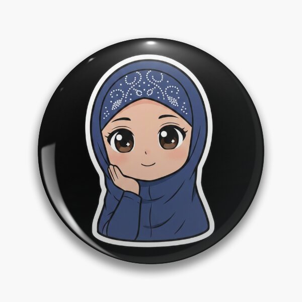 Item preview, Cute Chibi Hijabi Girl designed and sold by TheModernMuslimah.