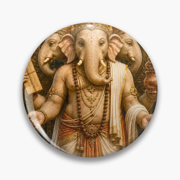 Item preview, 32 Forms of Ganapati Series – Dwija Ganapati: The Twice-Born Lord of Sacred Wisdom | Museum-Quality Hindu Fine Art designed and sold by Homyar.