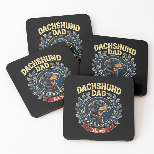Item preview, Vintage Dachshund Dad Crest Est 1998 designed and sold by SoyLamderma.
