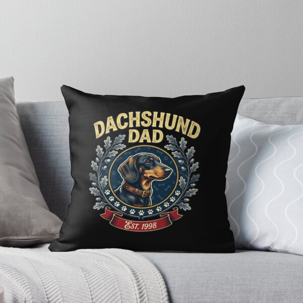 Item preview, Vintage Dachshund Dad Crest Est 1998 designed and sold by SoyLamderma.