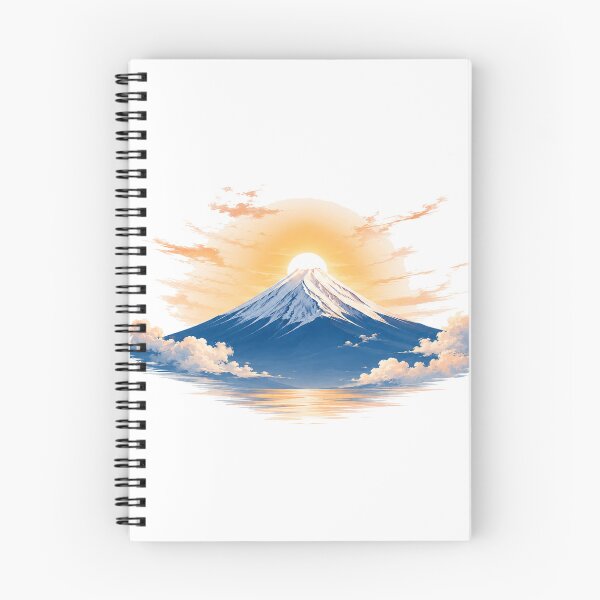 Item preview, Fuji Dawn – Blue Mountain Sunrise Japanese Nature Art designed and sold by Cloud Tide Studio.