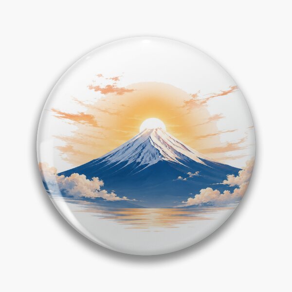 Item preview, Fuji Dawn – Blue Mountain Sunrise Japanese Nature Art designed and sold by Cloud Tide Studio.