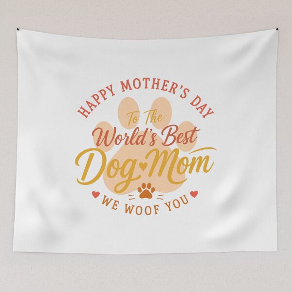 Item preview, World's Best Dog Mom We Woof You Mother's Day designed and sold by SoyLamderma.