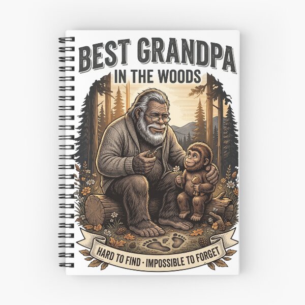 Item preview, Best Grandpa in the Woods Bigfoot and Baby Sasquatch designed and sold by Roy & Tiffany.