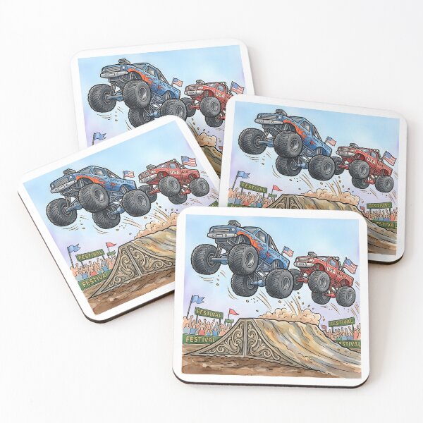 Item preview, Monster Trucks Soaring - opt 2 designed and sold by jlStopMedia.