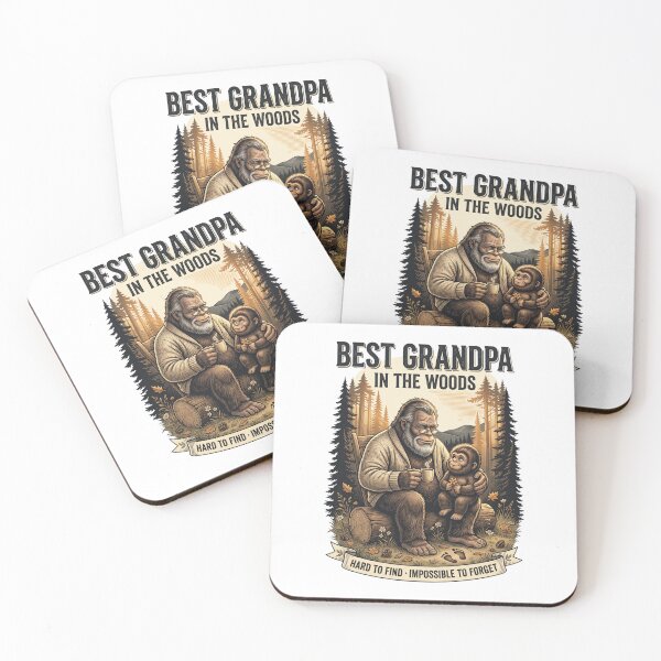 Item preview, Best Grandpa in the Woods Bigfoot Coffee with Grandcub designed and sold by Roy & Tiffany.