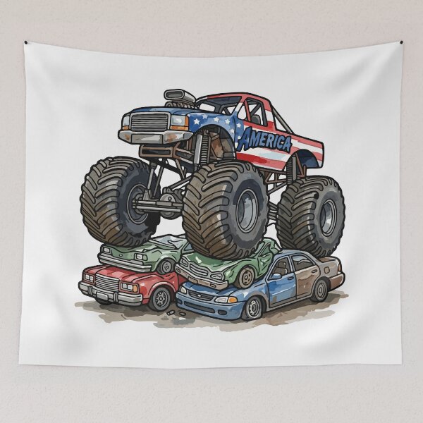 Item preview, America Monster Truck designed and sold by jlStopMedia.