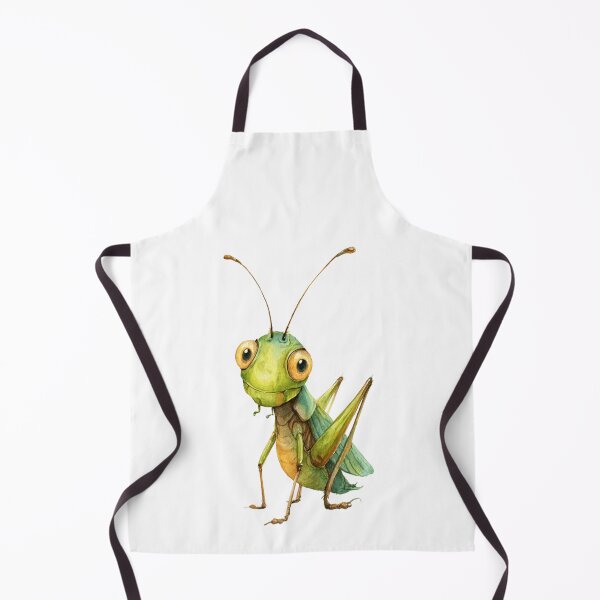 Item preview, Tender green grasshopper in watercolor on white designed and sold by norachiang.