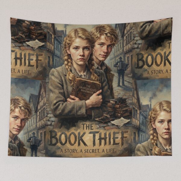 Item preview, The Book Thief Retro Historical Drama War Tragedy Tribute Art Poster designed and sold by Art's Diner.