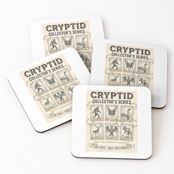 Item preview, Cryptid Collector's Series Postage Stamps Bigfoot Mothman designed and sold by Roy & Tiffany.