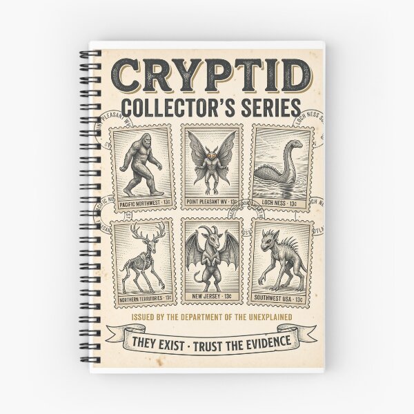 Item preview, Cryptid Collector's Series Postage Stamps Bigfoot Mothman designed and sold by Roy & Tiffany.