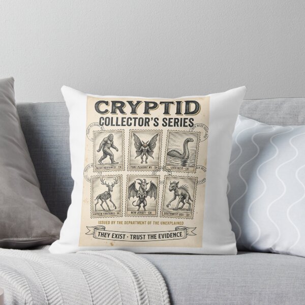 Item preview, Cryptid Collector's Series Postage Stamps Bigfoot Mothman designed and sold by Roy & Tiffany.