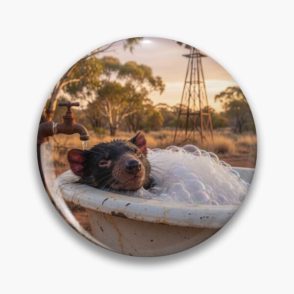 Item preview, Tasmanian Devil Enjoys a Bubble Bath designed and sold by Tridentulus.