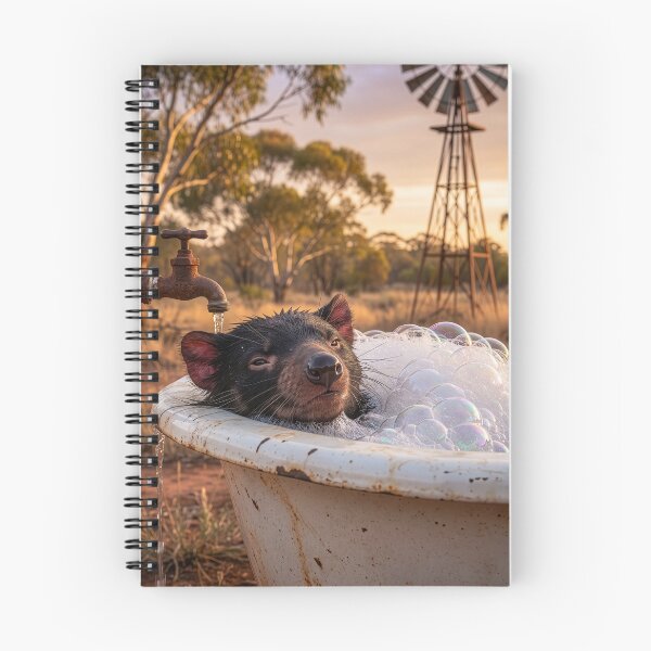 Item preview, Tasmanian Devil Enjoys a Bubble Bath designed and sold by Tridentulus.