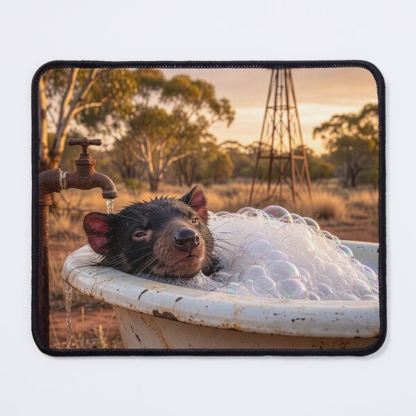 Item preview, Tasmanian Devil Enjoys a Bubble Bath designed and sold by Tridentulus.