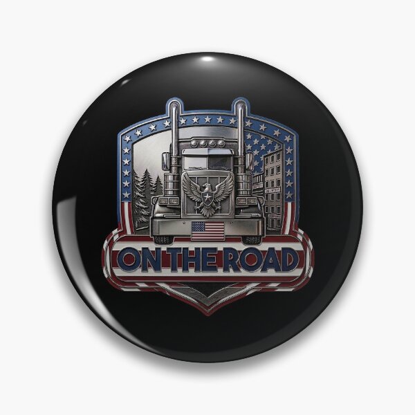 Item preview, On the Road Truck Driver Crest designed and sold by SartoYa.