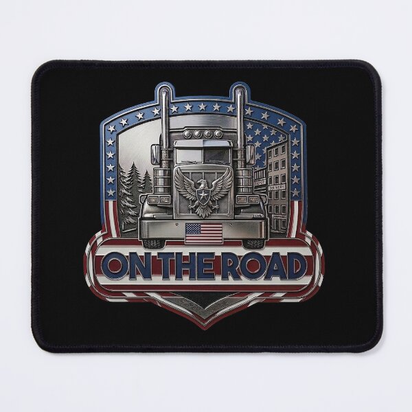 Item preview, On the Road Truck Driver Crest designed and sold by SartoYa.