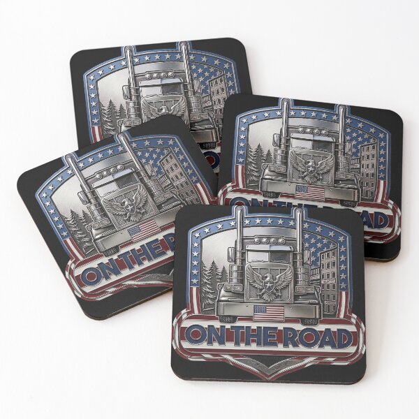 Item preview, On the Road Truck Driver Crest designed and sold by SartoYa.
