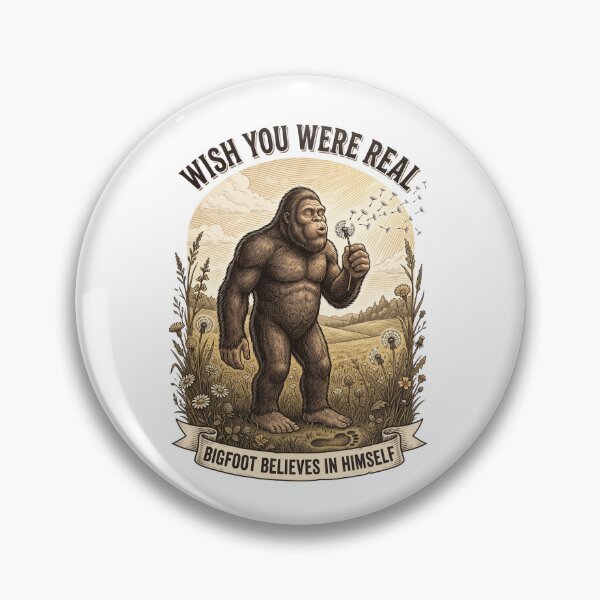 Item preview, Wish You Were Real Bigfoot Dandelion Meadow designed and sold by Roy & Tiffany.