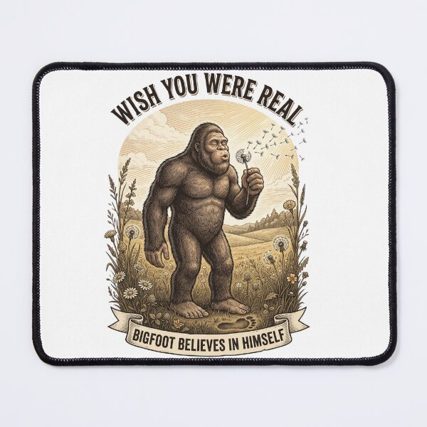 Item preview, Wish You Were Real Bigfoot Dandelion Meadow designed and sold by Roy & Tiffany.