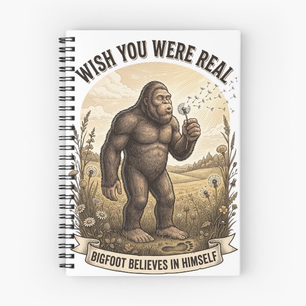 Item preview, Wish You Were Real Bigfoot Dandelion Meadow designed and sold by Roy & Tiffany.